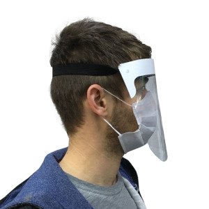 Şeffaf PVC Yüz Koruma Siperi 10 Hediyeli Yüz Koruyucu Sağlık Seti