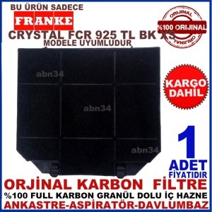 FRANKE  CRYSTAL FCR 925 TL BK XS ANKASTRE DAVLUMBAZ FİLTRESİ-1013