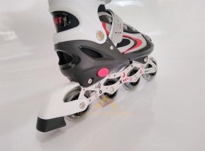 Işıklı Silikon Tekerli s-31-34 Ayarlanabilir Siyah Paten Set