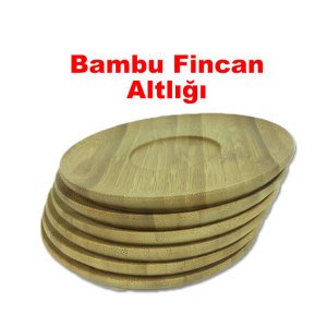 6 Kişilik Bambu Altlıklı Porselen Türk Kahve Fincan Seti 12 Parça Şık Tasarım Fincan Seti