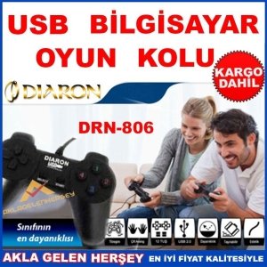Ücretsiz KargoDIARON DRN-806 TUŞLU BİLGİSAYAR USB OYUN KOLU KD