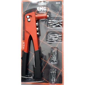 24X8.7 cm EMG Profesyonel Perçin Tabancası - 50  Adet Perçin Hediyeli