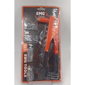 24X8.7 cm EMG Profesyonel Perçin Tabancası - 50  Adet Perçin Hediyeli