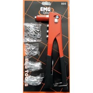 24X8.7 cm EMG Profesyonel Perçin Tabancası - 50  Adet Perçin Hediyeli