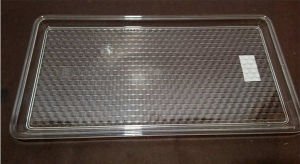 33x17cm KIRILMAZ ŞEFFAF AKRİLİK SERVİS TEPSİSİ