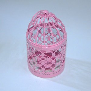 Motifli Ferforje Metal Kafes Mumluk - Tea Light Mumluk - Kafes Mumluk - Dekoratif Mumluk