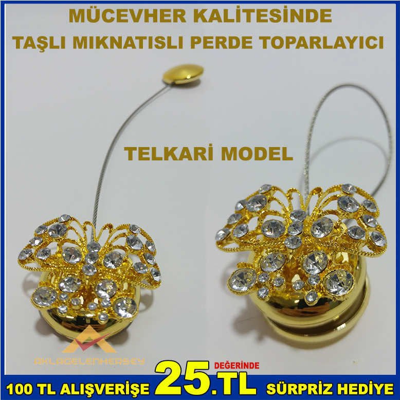 MIKNATISLI TELKARİ MODEL PERDE TOPARLAYICI