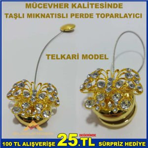 MIKNATISLI TELKARİ MODEL PERDE TOPARLAYICI