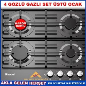 NATUREL OMEGA 6401 SİYAH WOK BEKLİ SET ÜSTÜ OCAK