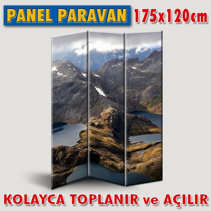 GÖRSELLİ KATLANIR PANEL BÖLME SİSTEMİ - KARLI DAĞDA GÖLLER