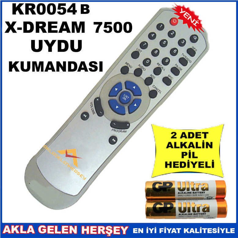 XDREAM UYDU CİHAZI Receiver KUMANDASI KR0054B