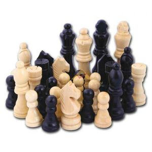 Büyük Boy %100 Ahşap Kaliteli Satranç Piyon Takımı Satranç Taşı Seti