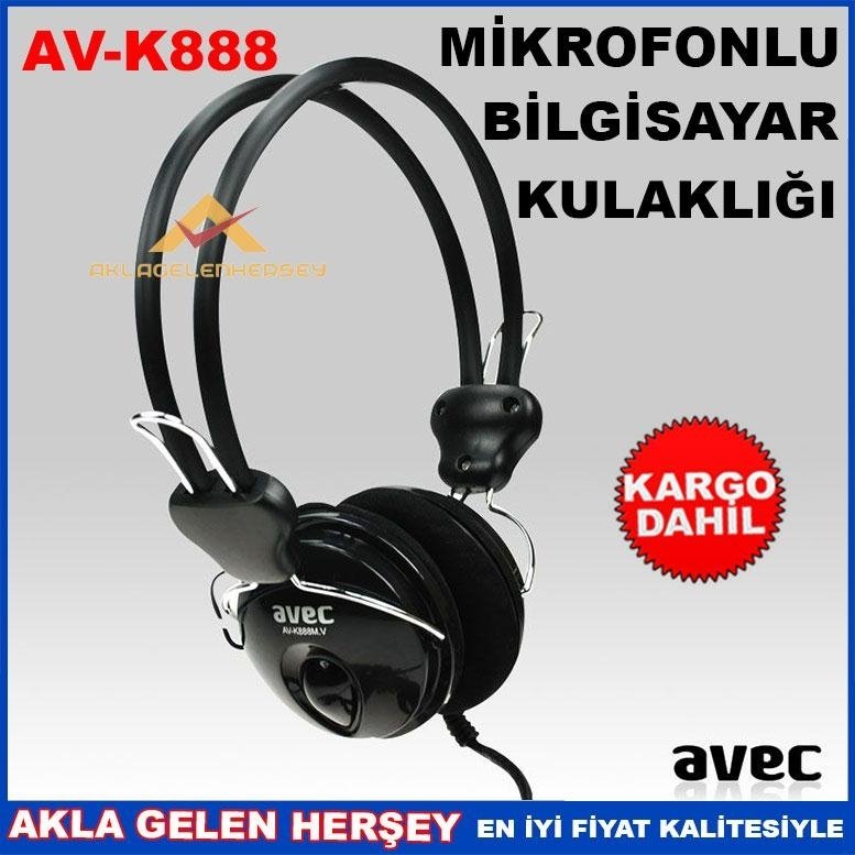 Ücretsiz Kargo AVEC AV-K888 PROFESYONEL BİLGİSAYAR KULAKLIĞI
