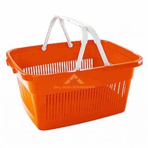 Market sepeti sağlam plastikten üretim market içi hafif alışveriş el sepeti 46x34cm