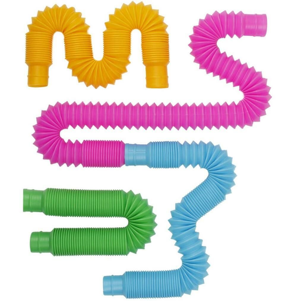 2 adet Popit Tubes Anti Stres Atan Uzayıp Kısalan Duyusal Oyuncak Çevrilince Değişik Sesler Çıkartır