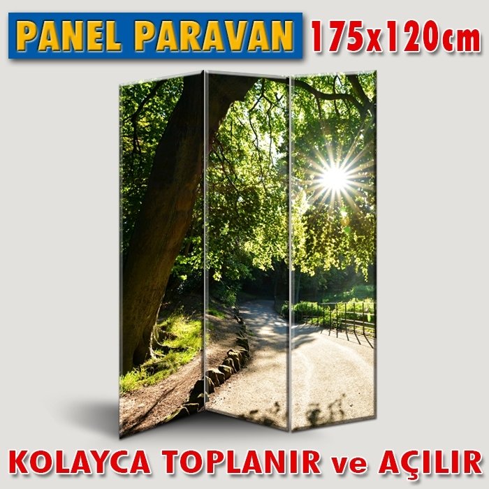 GÖRSELLİ KATLANIR PANEL BÖLME SİSTEMİ - AĞAÇTAKİ GÜNEŞ
