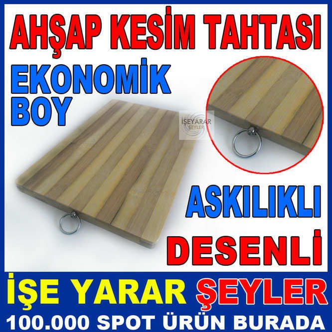AHŞAP BAMBU ASKILIKLI KESİM TAHTASI EKONOMİK
