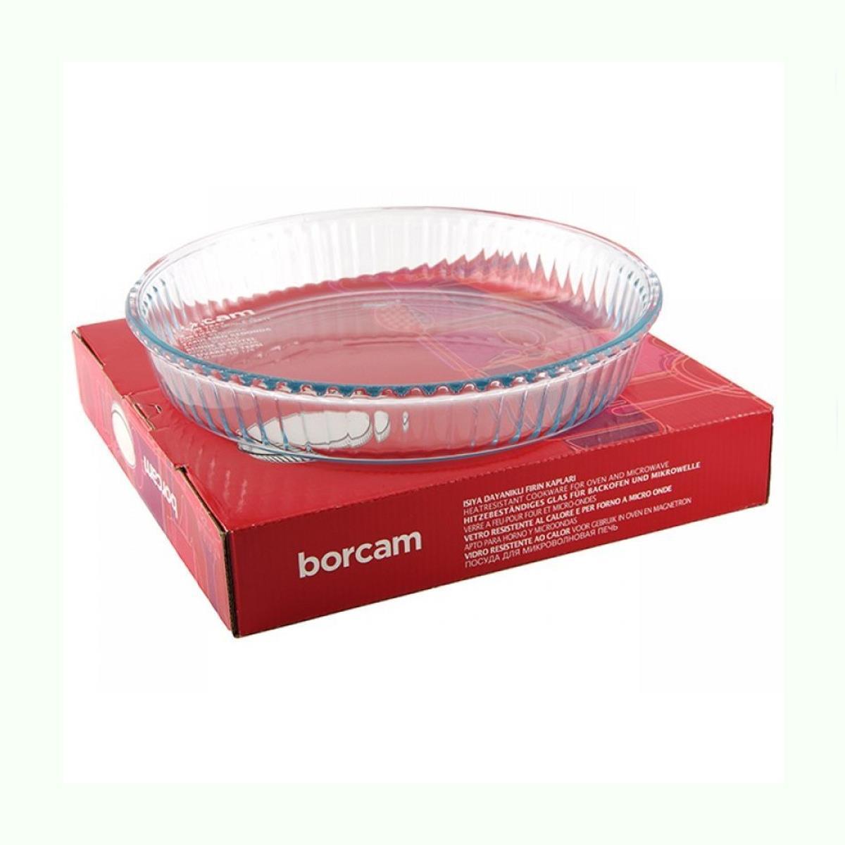 Borcam 59044 Yuvarlak Tepsi 26x26x5 Ebatlarında Paşabahçe Kalitesiyle