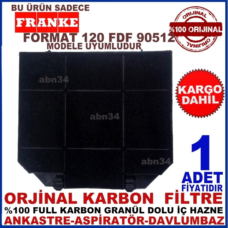 FRANKE  FORMAT 120 FDF 90512 ANKASTRE DAVLUMBAZ FİLTRESİ-1013