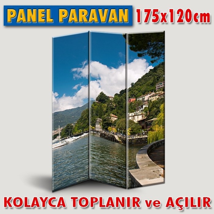 GÖRSELLİ KATLANIR PANEL BÖLME SİSTEMİ - İTALYA COMO GÖLÜ