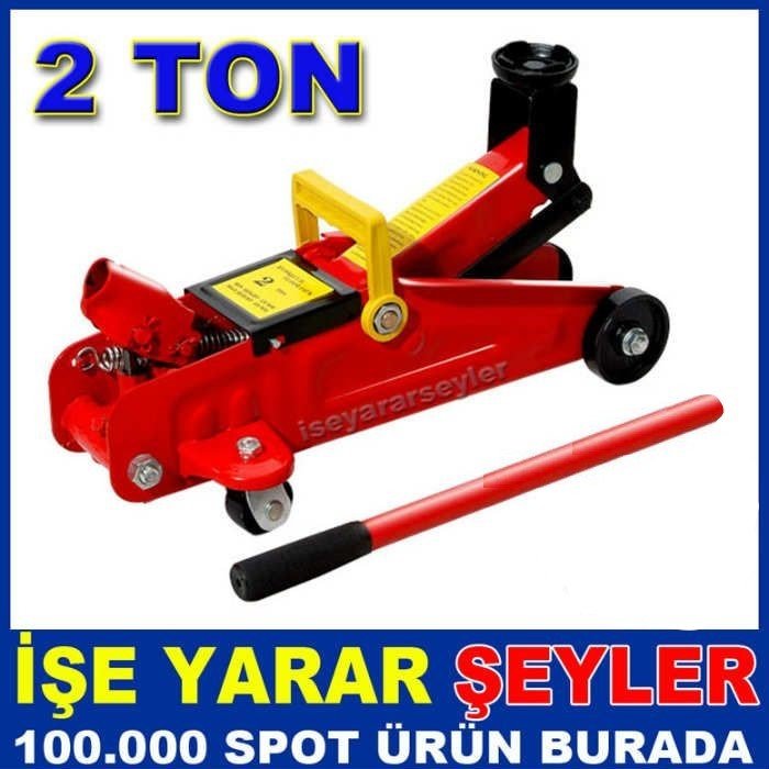 Ücretsiz Kargo ile TEKERLEKLİ YER KRİKOSU GÜVENLİ 2 TON KAPASİTE