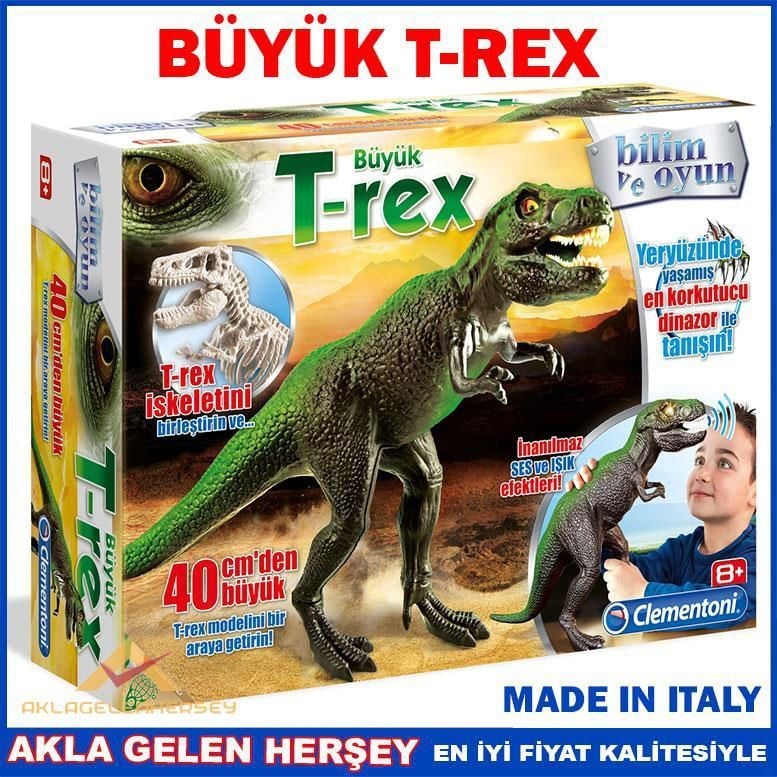 ESLİ IŞIKLI BÜYÜK TREX DİNAZOR MODEL OYUNCAK