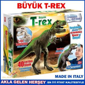 ESLİ IŞIKLI BÜYÜK TREX DİNAZOR MODEL OYUNCAK