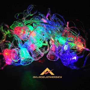 ÇAN ŞEKLİNDE 20'Lİ ÇOK MODLU RENKLİ SÜSLEME LEDİ