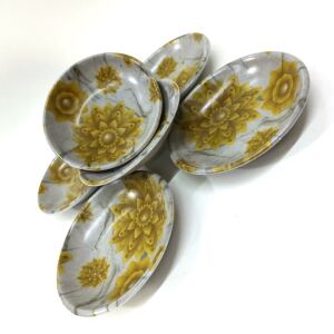 Günlük Kullanıma Uygun Klasik Çay Bardağı Tabağı 6 Adet Melamin Çay Tabağı