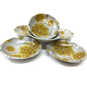 Günlük Kullanıma Uygun Klasik Çay Bardağı Tabağı 6 Adet Melamin Çay Tabağı