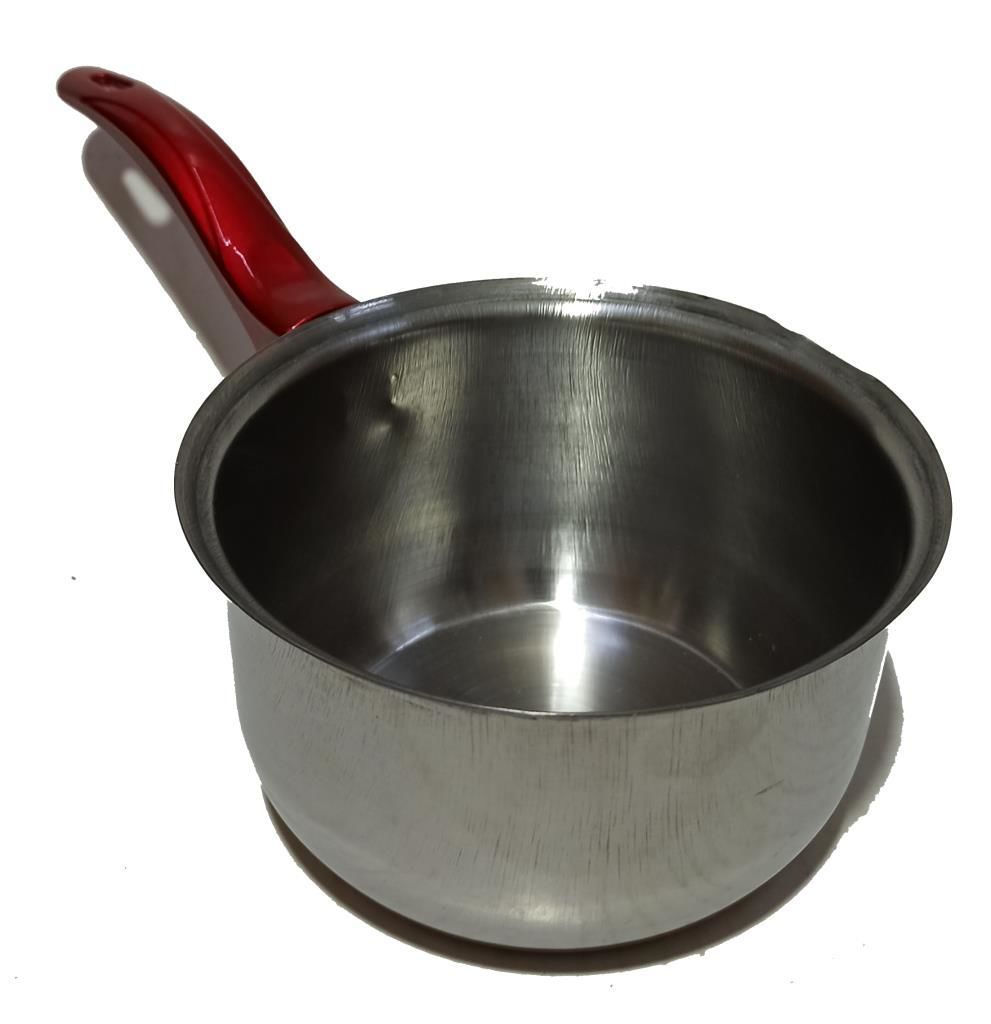 Tek Saplı 13cm Çapında 8cm Derinlikte Pratik Çelik Sos Tavası Kaliteli Malzemeden Üretilmiştir