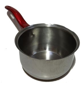 Tek Saplı 13cm Çapında 8cm Derinlikte Pratik Çelik Sos Tavası Kaliteli Malzemeden Üretilmiştir