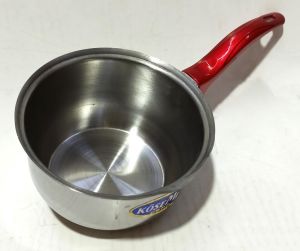 Tek Saplı 13cm Çapında 8cm Derinlikte Pratik Çelik Sos Tavası Kaliteli Malzemeden Üretilmiştir