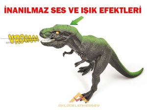 ESLİ IŞIKLI BÜYÜK TREX DİNAZOR MODEL OYUNCAK