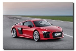 AUDI UÇAK PİSTİNDE 6 değişen ölçü ORİJİNAL KANVAS TABLO
