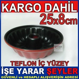 YANMAZYAPIŞMAZ TEFLON YÜZEY KEK KALIBI 25x8cm KD