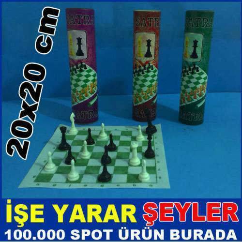 20x20cm Okullar İçin Kutulu Satranç Takımı