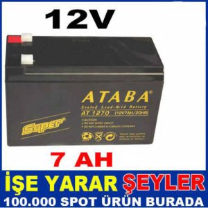 12 VOLT 7 AMPER AKÜ BATARYA 12V 7AH KURU AKÜ KD