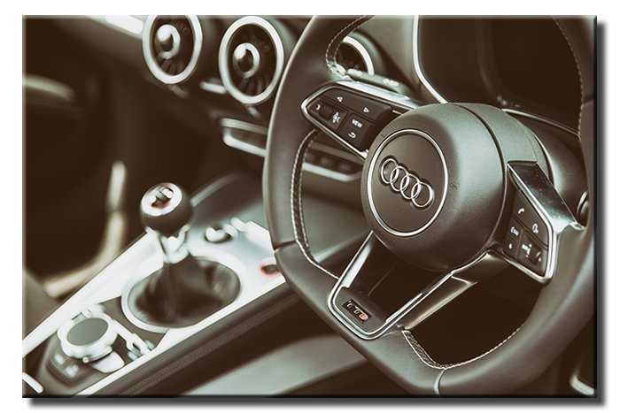 AUDI ÖN KONSOL 6 değişen ölçü ORİJİNAL KANVAS TABLO