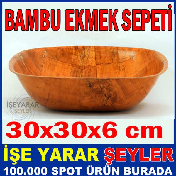 BAMBU AĞACINDAN ÜRETİLMİŞ ŞIK EKMEK SEPETİ