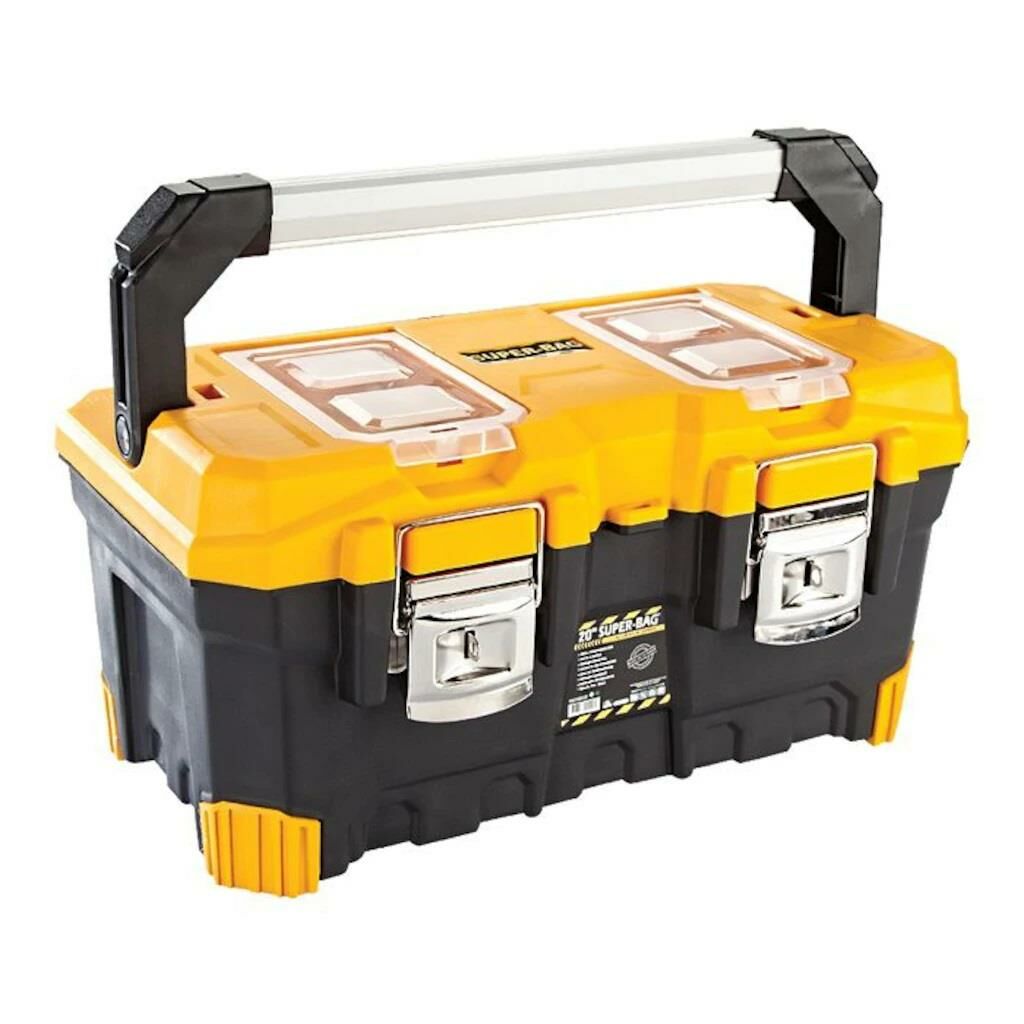 Metal Taşıma Saplı Çelik Kilitli 20''Tam Profeyonel Takım Çantası 50x29x24cm Sağlam ve Korumalı Alet Edevat Çantası