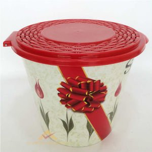 DESENLİ RENKLİ PLASTİK LÜX PATATES SOĞAN KOVASI