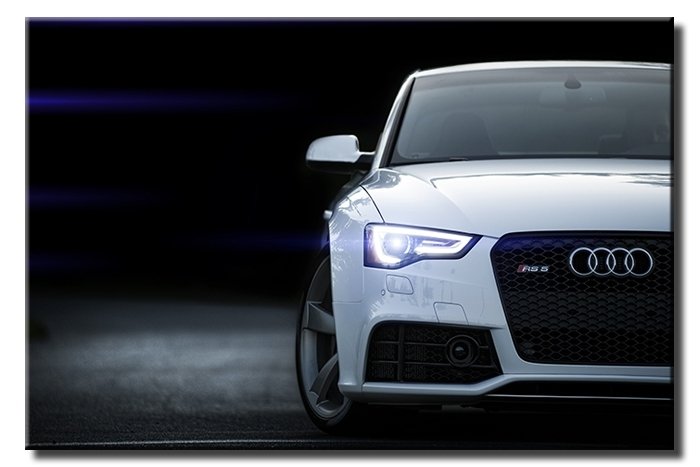 AUDI LED TEKNOLOJİSİ 6 değişen ölçü ORİJİNAL KANVAS TABLO