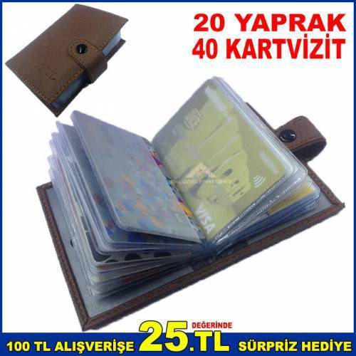 20yaprak 40kart KARTVİZİTLİ ÇITÇITLI GERÇEK DERİ KALİTESİNDE P.U İMAL CEP KREDİ KART CÜZDANI