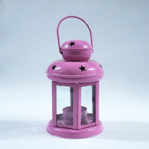 Motifli Ferforje Metal Kafes Mumluk - Tea Light Mumluk - Kafes Mumluk - Dekoratif Mumluk 15x10cm