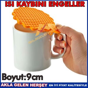 PLASTİK 9cm ISI ÖNLER TOZ GEÇİRMEZ KUPA KAPAĞI