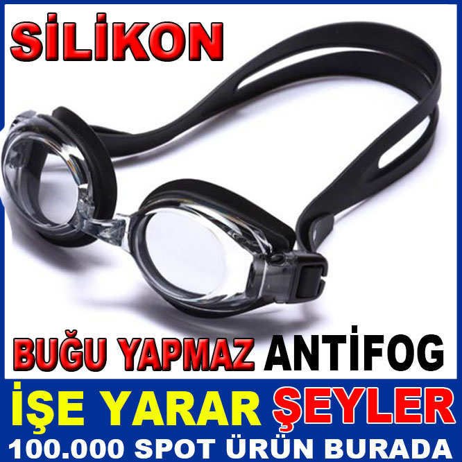 ANTIFOG KALİTELİ SİLİKON SPORCU YÜZÜCÜ GÖZLÜĞÜ