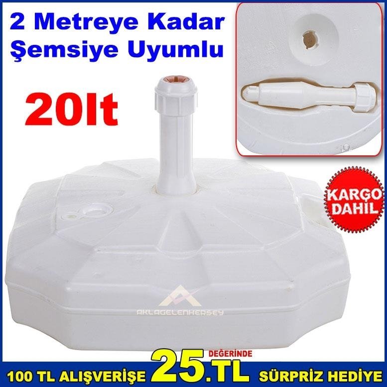Plaj Bahçe Şemsiye Bidonu 2 Metre Büyük Şemsiyelere Uyumlu Bidon