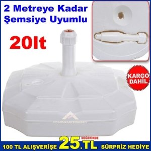Plaj Bahçe Şemsiye Bidonu 2 Metre Büyük Şemsiyelere Uyumlu Bidon
