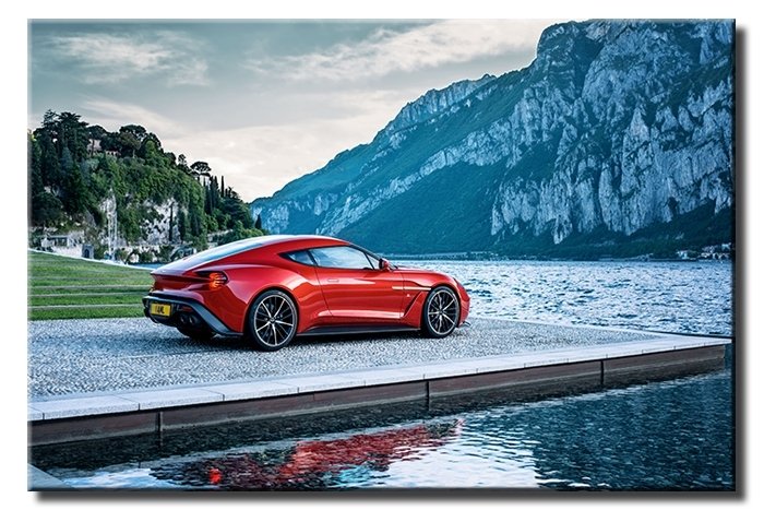 ASTON MARTİN VANQUIS 6 değişen ölçü ORİJİNAL KANVAS TABLO